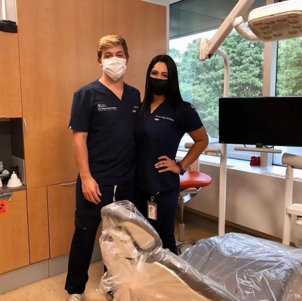 dr. jeremy and dr. lauren in clinical treatment room